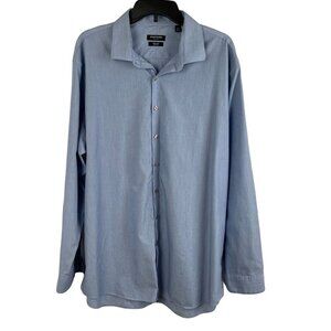 Kenneth Cole Men Casual Slim Fit Button-Down Shirt Size 18/34-35